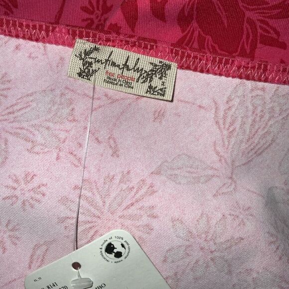 NWT FREE PEOPLE One Shoulder Floral Print Bodysuit size M - Picture 4 of 9